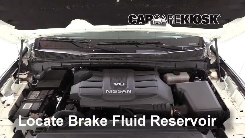 2018 Nissan Titan SV 5.6L V8 Extended Cab Pickup Brake Fluid Check Fluid Level